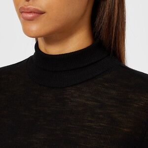T by Alexander Wang - Sheer Wooly Rib Long Sleeve Fitted Turtleneck - Size XS